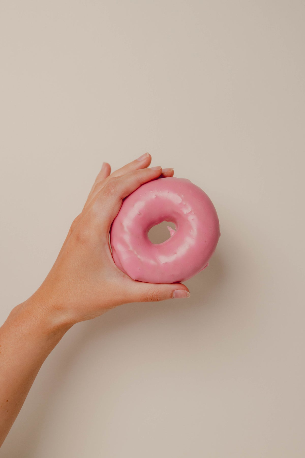 Strawberry Glaze gluten-free doughnut