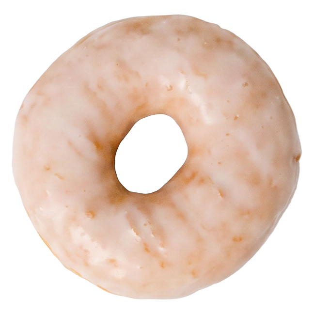 Original Glaze gluten-free doughnut with a glossy glaze