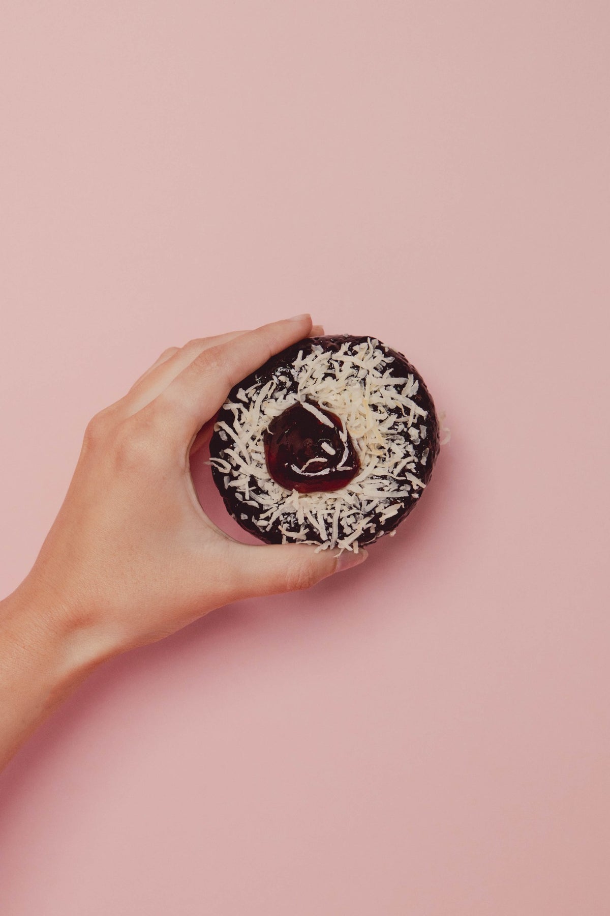 Vegan Lamington gluten-free doughnut